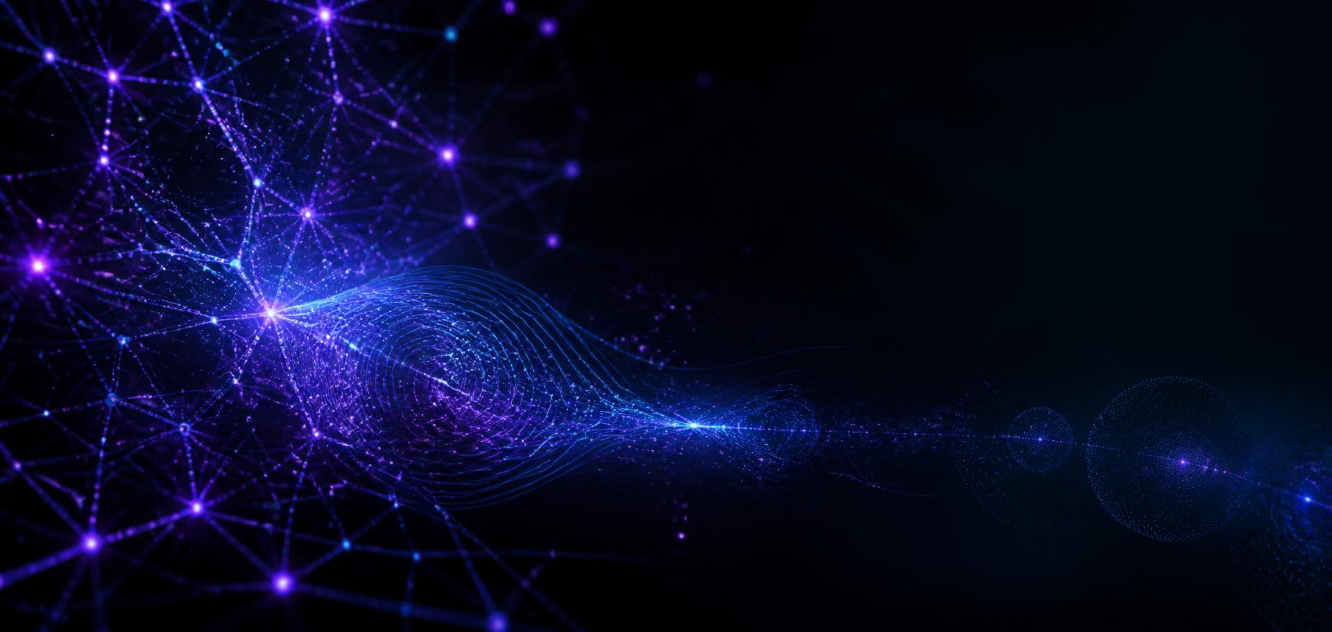 Abstract neural network merging with quantum particles